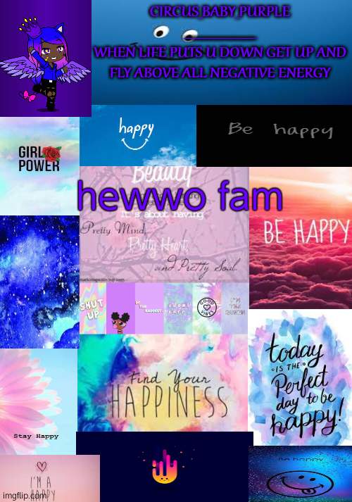 Happy temp! | hewwo fam | image tagged in happy temp | made w/ Imgflip meme maker