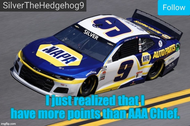 Well that's nice | I just realized that I have more points than AAA Chief. | made w/ Imgflip meme maker