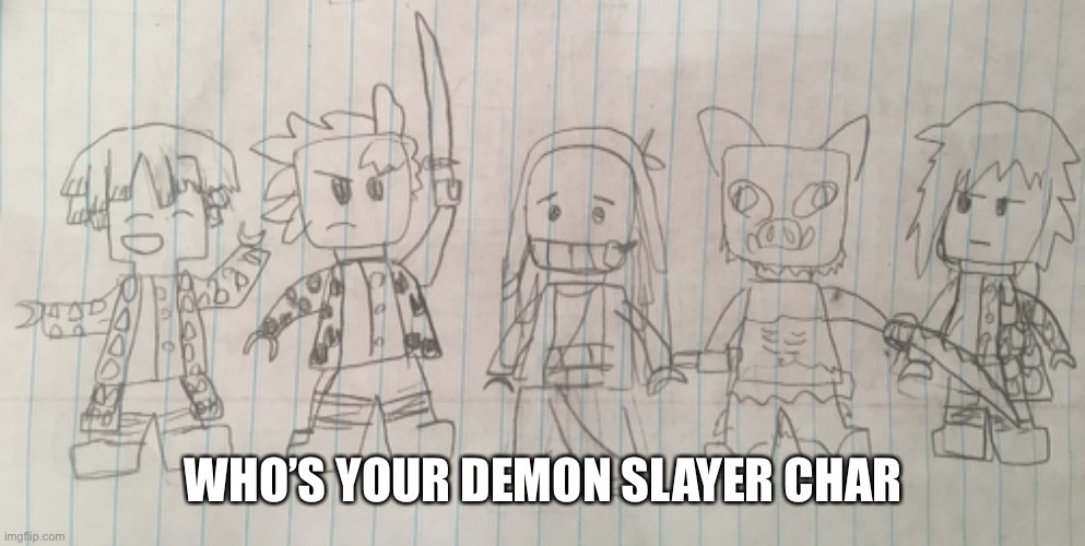 Mines Giyu | WHO’S YOUR DEMON SLAYER CHAR | made w/ Imgflip meme maker