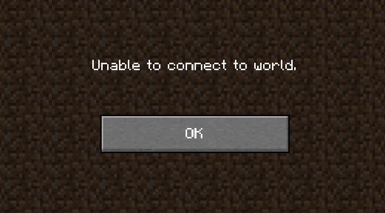 Unable to connect to world Blank Meme Template