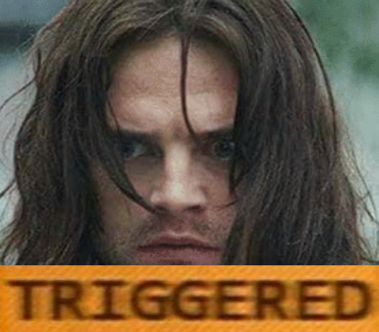 High Quality Triggered Winter Soldier Blank Meme Template