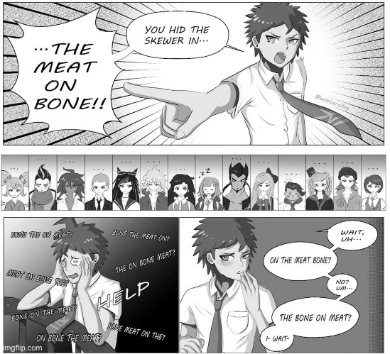The correct anwser is meat on the bone | made w/ Imgflip meme maker