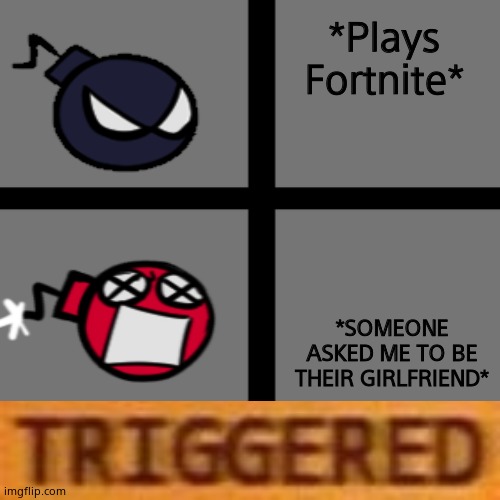 This actually happened to me (2.00) | *Plays Fortnite*; *SOMEONE ASKED ME TO BE THEIR GIRLFRIEND* | image tagged in mad whitty | made w/ Imgflip meme maker