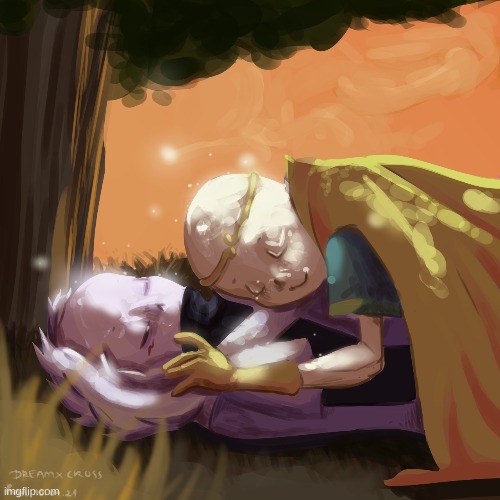 I'm sorry but this is cute | image tagged in cream,cross,dream,undertale,alternative,universe | made w/ Imgflip meme maker