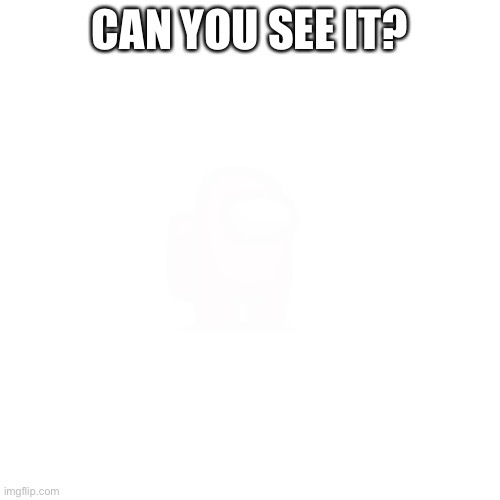 Unseeing picture | CAN YOU SEE IT? | image tagged in memes,blank transparent square,hard to see,only good eyesight,strain and you see,can you see huh | made w/ Imgflip meme maker
