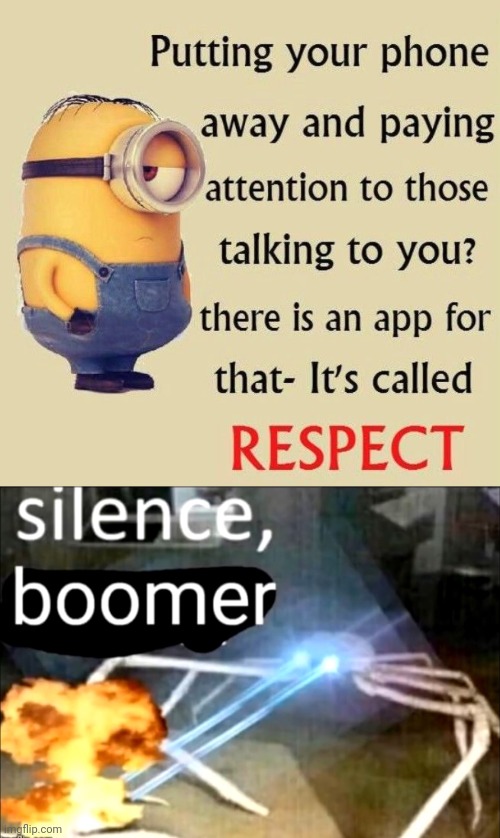 This meme was so funny, that I completely forgot to laugh! | image tagged in silence boomer,silence crab,boomer,facebook,minion memes,memes | made w/ Imgflip meme maker