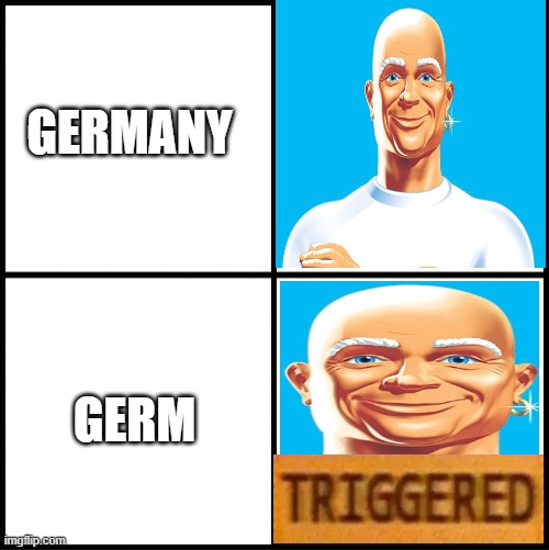 germ | GERMANY; GERM | image tagged in blank drake format | made w/ Imgflip meme maker