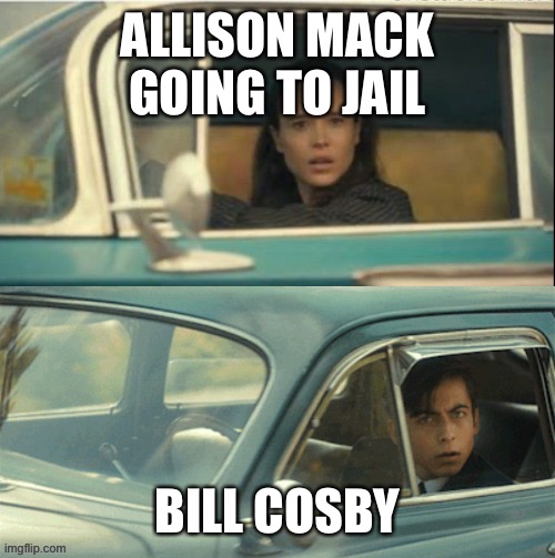 Vanya and Five | ALLISON MACK GOING TO JAIL; BILL COSBY | image tagged in vanya and five,bill cosby | made w/ Imgflip meme maker
