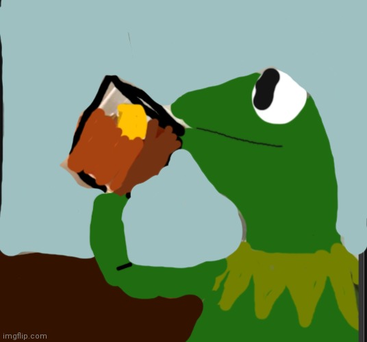 Kermit drawing | image tagged in drawing | made w/ Imgflip meme maker