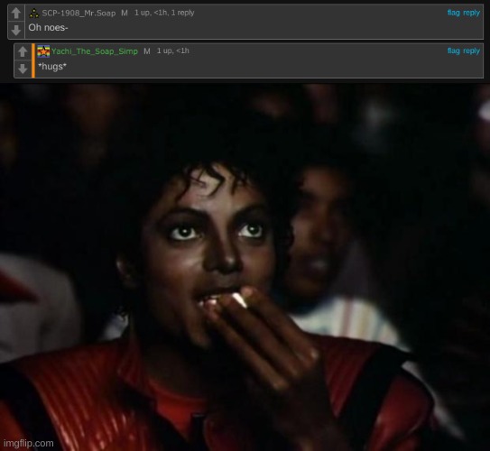 image tagged in michael jackson popcorn | made w/ Imgflip meme maker