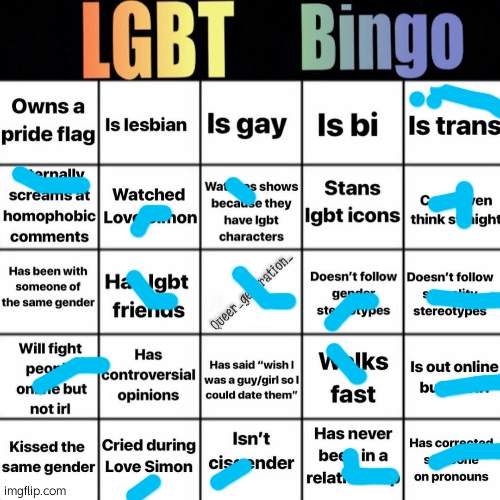 bingoo | image tagged in lgbtq bingo | made w/ Imgflip meme maker