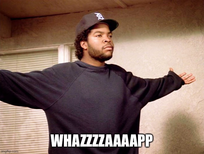 ice cube | WHAZZZZAAAAPP | image tagged in ice cube | made w/ Imgflip meme maker