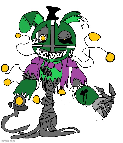 Here's My Fnaf OC! His Name is ScrapRabbit! | image tagged in fnaf,custom | made w/ Imgflip meme maker