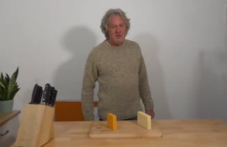 James May says, “Cheese!” Blank Meme Template