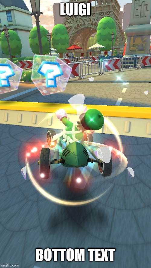 Hey it's luigi | LUIGI; BOTTOM TEXT | made w/ Imgflip meme maker