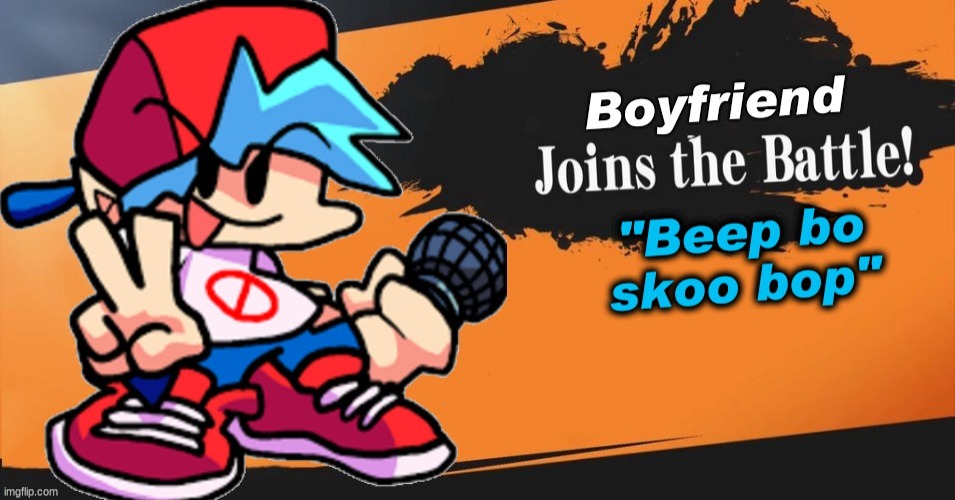 Boyfriend Smash Reveal | image tagged in smash bros | made w/ Imgflip meme maker