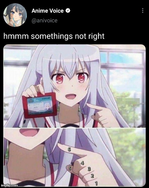 Something is wrong, I can feel it | image tagged in you had one job,you have one job,anime | made w/ Imgflip meme maker
