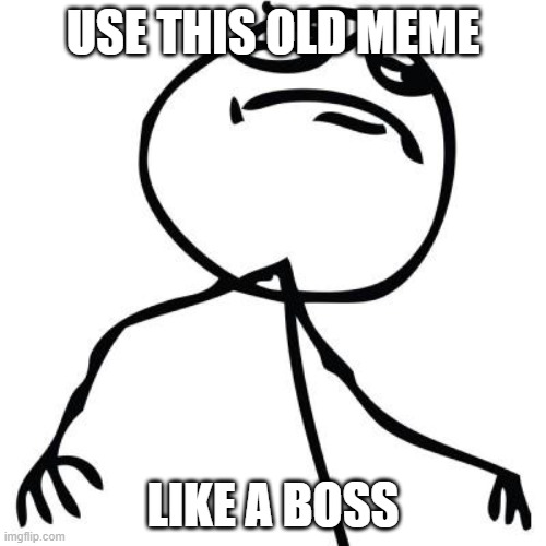 Remember This? |  USE THIS OLD MEME; LIKE A BOSS | image tagged in like a boss,old memes,dead memes,meme | made w/ Imgflip meme maker
