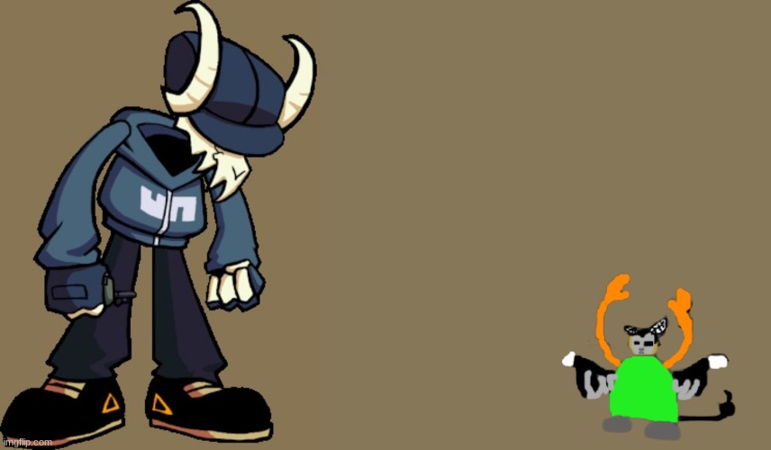 Local Trash Can vs Skele Goat Terrorist.mp4 | made w/ Imgflip meme maker