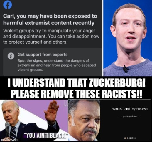You have been exposed to hate! I know I have, Please remove CNN, MSNBC, resident Biden and Jesse Jackson!  Thanks! | image tagged in facebook,msnbc,joe biden,cnn,hate | made w/ Imgflip meme maker