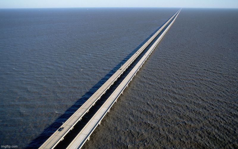 Concept art of the Hawaii-West Coast bridge. Who wants to name it | made w/ Imgflip meme maker