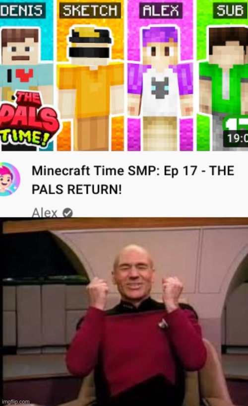 YESSS! | image tagged in picard yessssss,the pals,denis,sketch | made w/ Imgflip meme maker