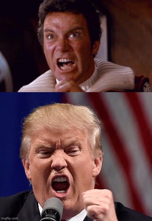 image tagged in khan,trump angry | made w/ Imgflip meme maker