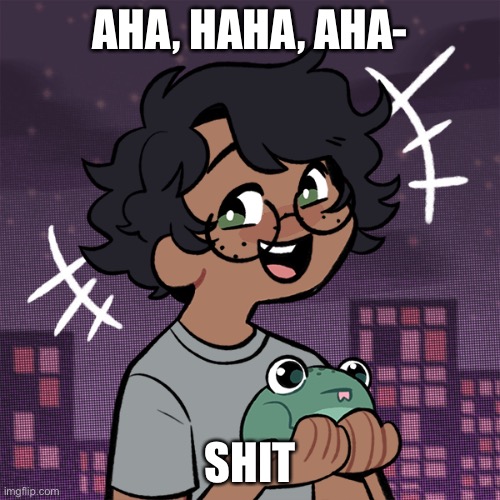 I B A S H E D M Y D I C K W I T H A H A M M E R | AHA, HAHA, AHA-; SHIT | image tagged in ram3n picrew | made w/ Imgflip meme maker