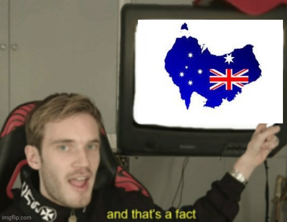 Australia=Upside Down | image tagged in and that's a fact,australia,meanwhile in australia,memes,upside down | made w/ Imgflip meme maker