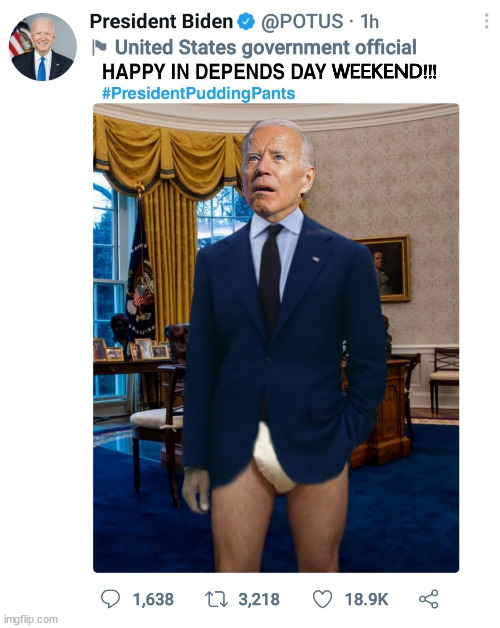 President Pudding Pants | image tagged in joe biden | made w/ Imgflip meme maker