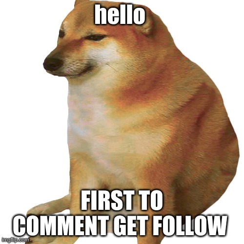 ?? | hello; FIRST TO COMMENT GET FOLLOW | image tagged in hello | made w/ Imgflip meme maker