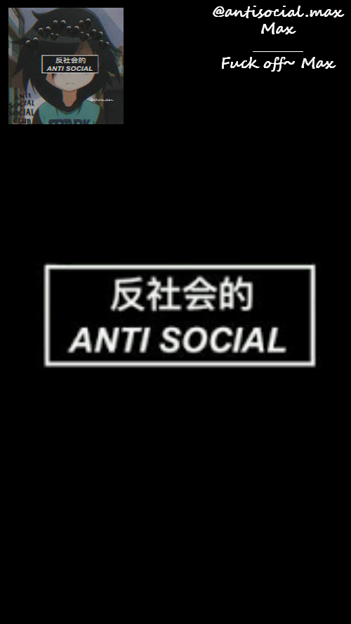 Anti-social template Blank Meme Template