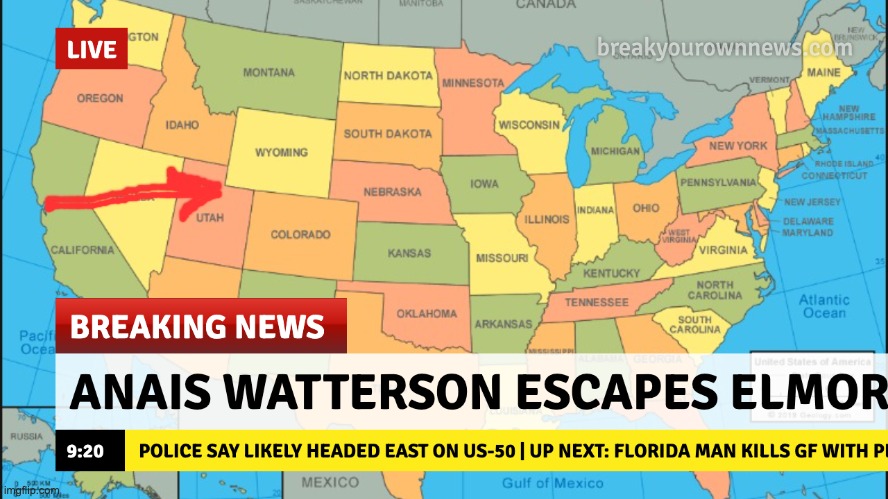 Everyone beware, she is headed across America | made w/ Imgflip meme maker