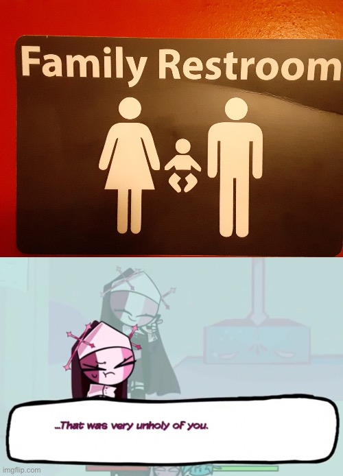 WHY DOES THE BABY HAVE HIS LEGS CHOPPED OFF | image tagged in that was very unholy of you,baby,legs,bathroom,death | made w/ Imgflip meme maker