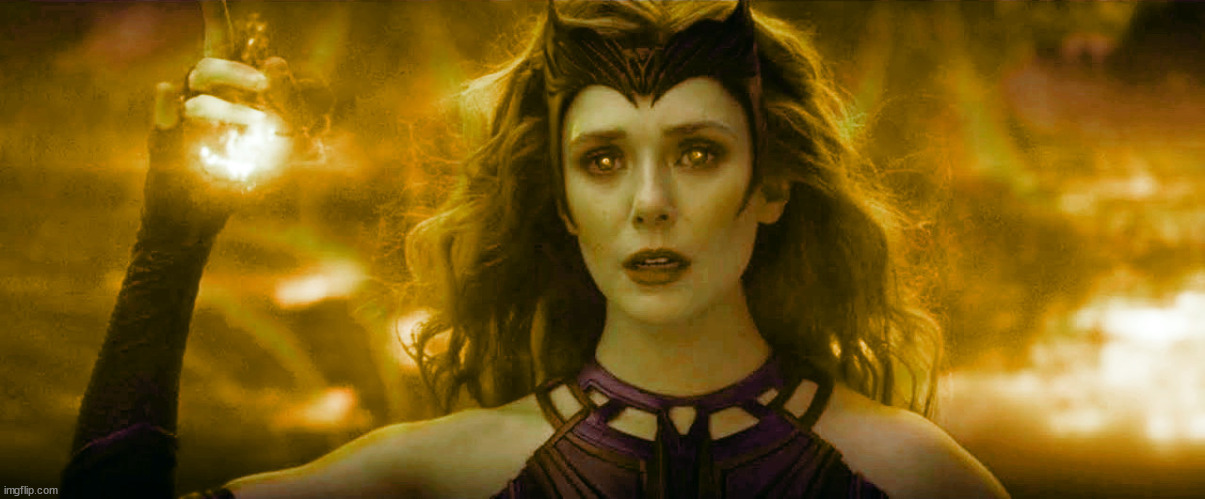 The Golden Witch (I made this myself) | image tagged in wandavision | made w/ Imgflip meme maker