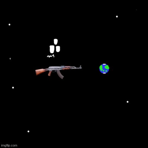 Its about time | image tagged in carlos pointing a gun at the earth | made w/ Imgflip meme maker