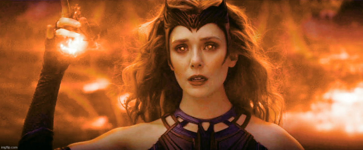 The Orange Witch (I made this myself) | image tagged in wandavision | made w/ Imgflip meme maker