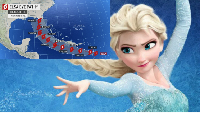 Hurricane Elsa Blank Meme Template