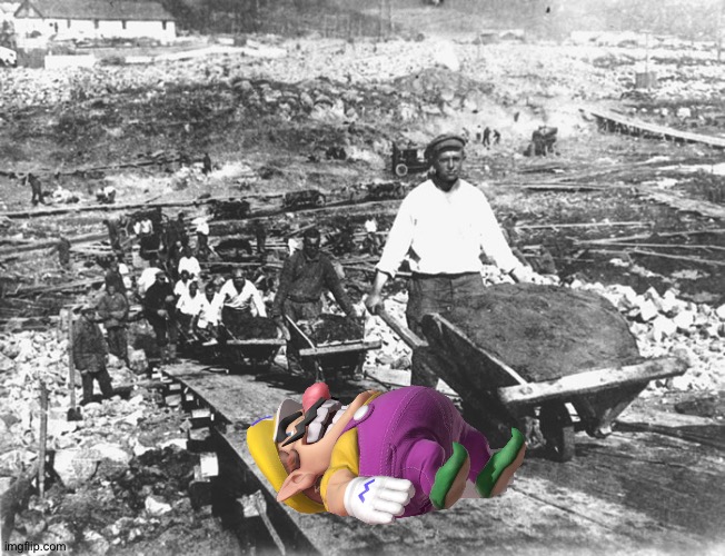 Wario dies after being sent to the Gulag.mp3 | image tagged in gulag | made w/ Imgflip meme maker