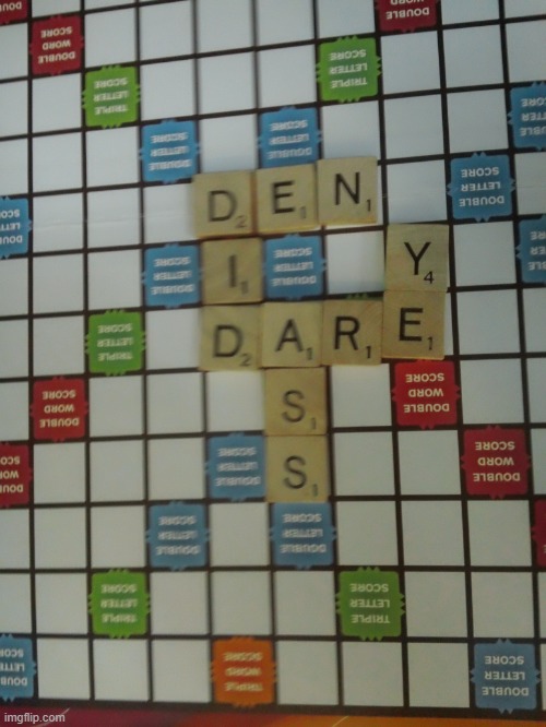 playing scrabble with Ari XD | made w/ Imgflip meme maker