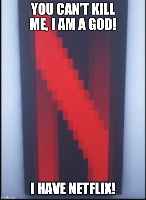 YOU CAN’T KILL ME, I AM A GOD! I HAVE NETFLIX! | made w/ Imgflip meme maker