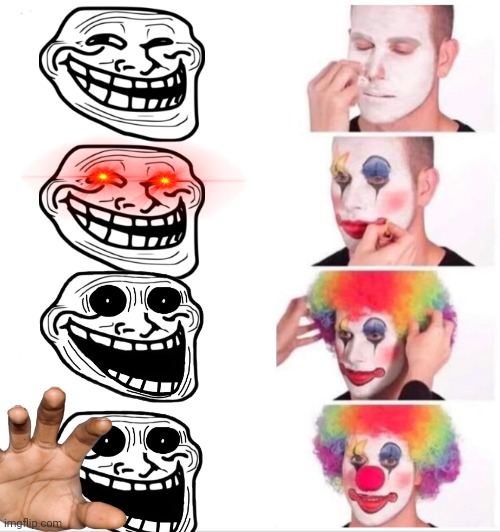 Clown Applying Makeup | image tagged in memes,clown applying makeup | made w/ Imgflip meme maker
