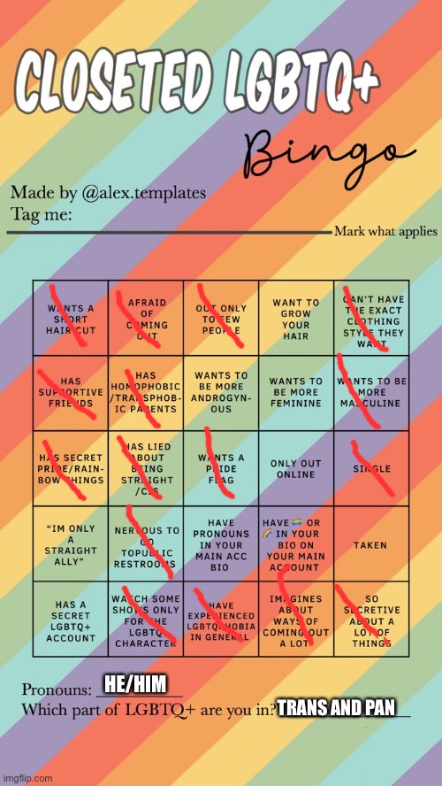 Well, I got one | HE/HIM; TRANS AND PAN | made w/ Imgflip meme maker