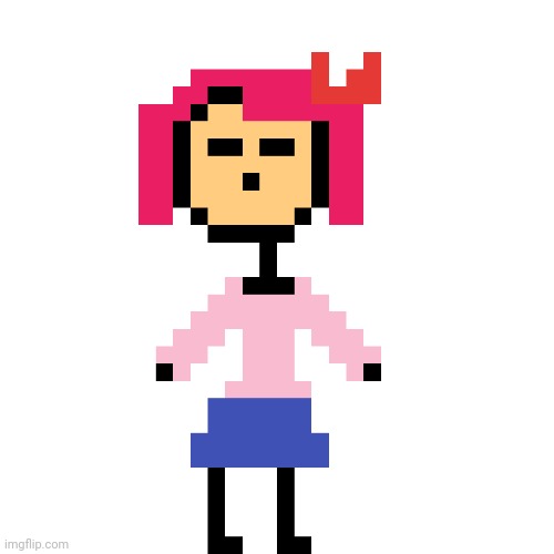 Pixel Art I made of Pink I made | made w/ Imgflip meme maker