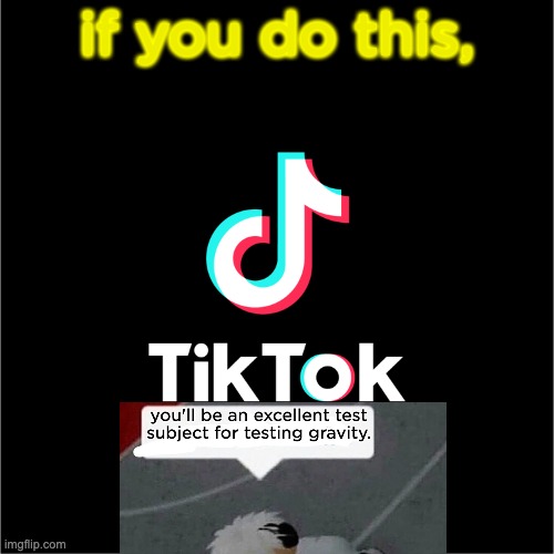 If you do TikTok... | if you do this, | image tagged in tiktok logo,bad content,bad dances,crap,was not so bad,but now i changed my mind | made w/ Imgflip meme maker