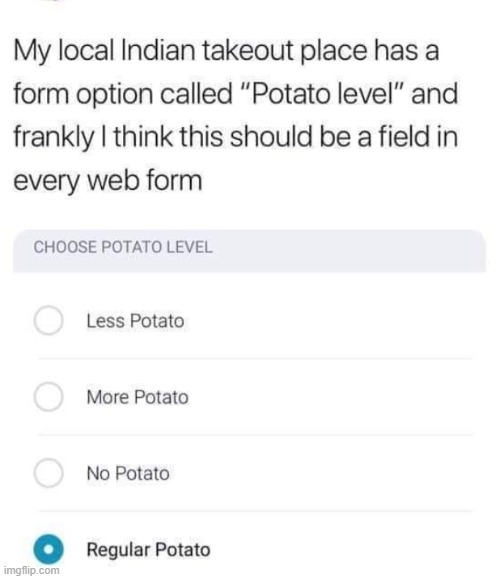 Potatoe | made w/ Imgflip meme maker