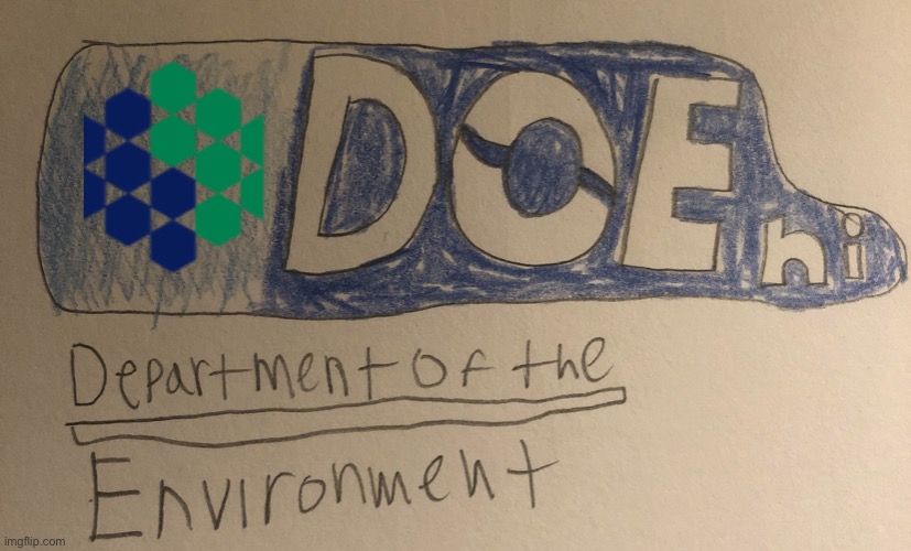 I have NO idea why I drew a new logo for a defunct thing like DOE road safety | made w/ Imgflip meme maker