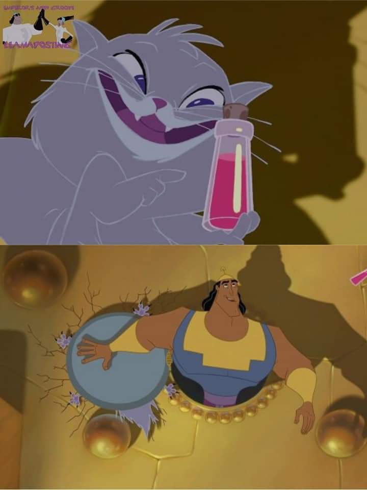 High Quality Emperors new groove smack Blank Meme Template