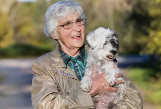 Grandma and dog Blank Meme Template