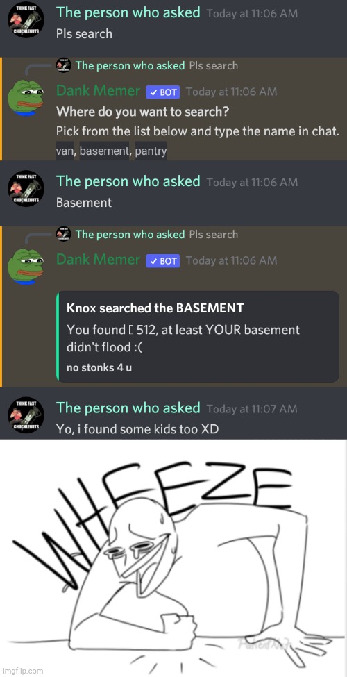 Discord wheeze | image tagged in wheeze | made w/ Imgflip meme maker